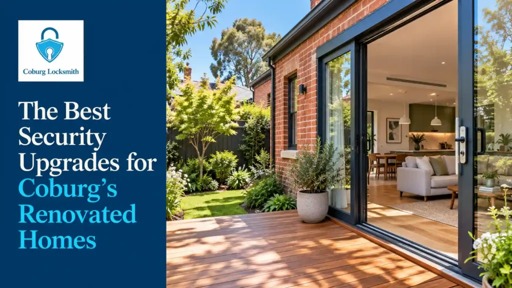 Renovated Coburg cottage with an original brick wall, timber deck and sliding glass door opening to the rear garden